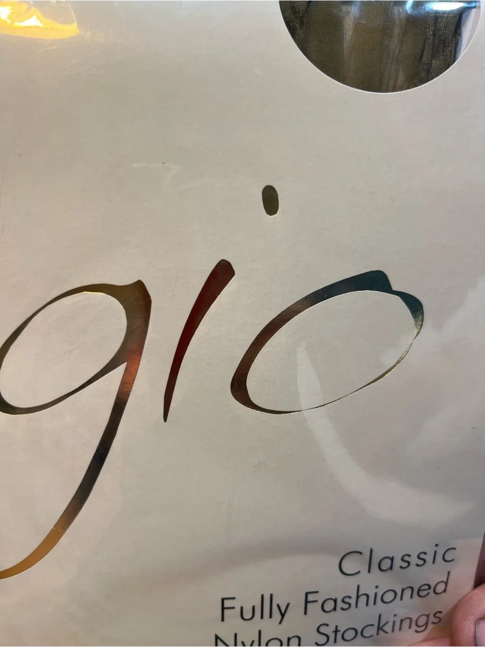 Classic Fully Fashioned Nylon Stockings — Beige